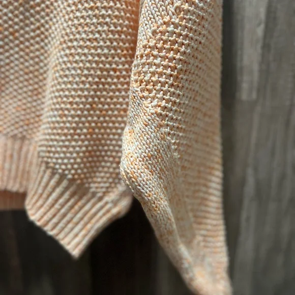 Anthropologie NWT Women's Peach Orange Knit Sweater Size Womens Small - Picture 5 of 6